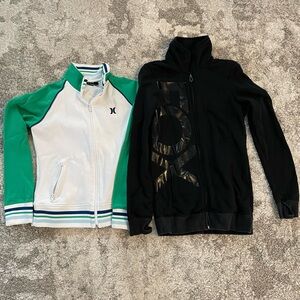 Fox Hurley zip ups
